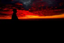 User submitted picture: sun is going down - east ...