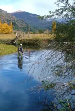 User submitted picture: Wading the spring creek.
